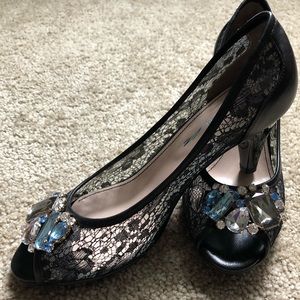 Lace heels